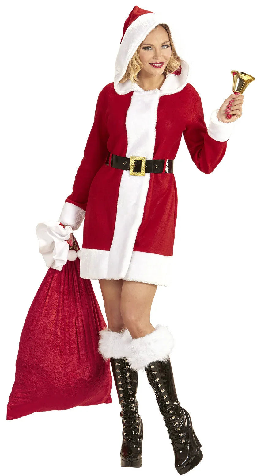 Disfraz de Mamá Noel con Capucha para Mujer Papa Noel y Mama Noel Widmann